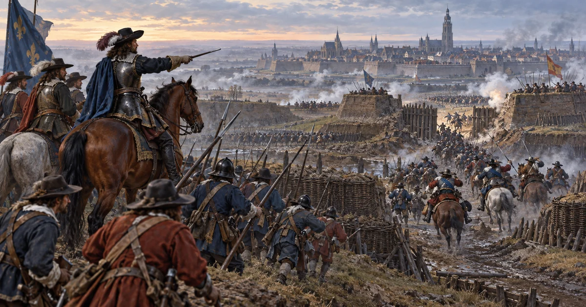 The relief of Arras of 1654, Turenne breaking the siege of Condé