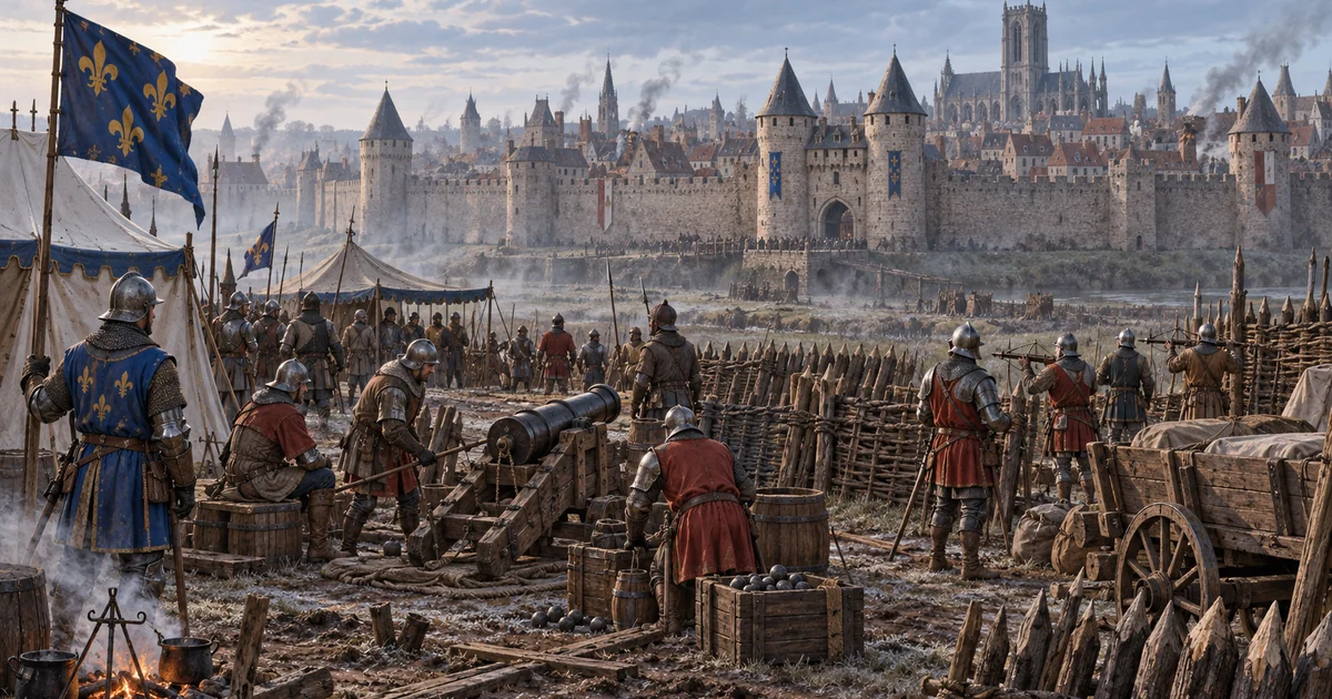 The siege of Arras of 1414, the royal army before the ramparts