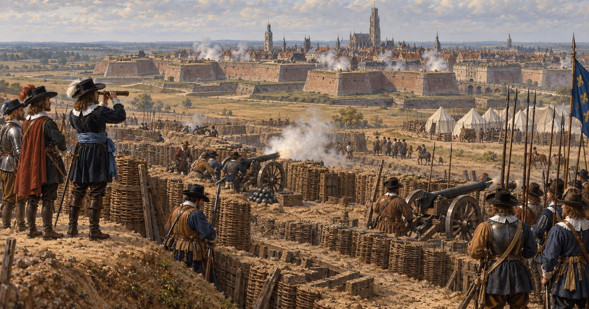 The siege of Arras of 1640 and the conquest by the armies of Louis XIII