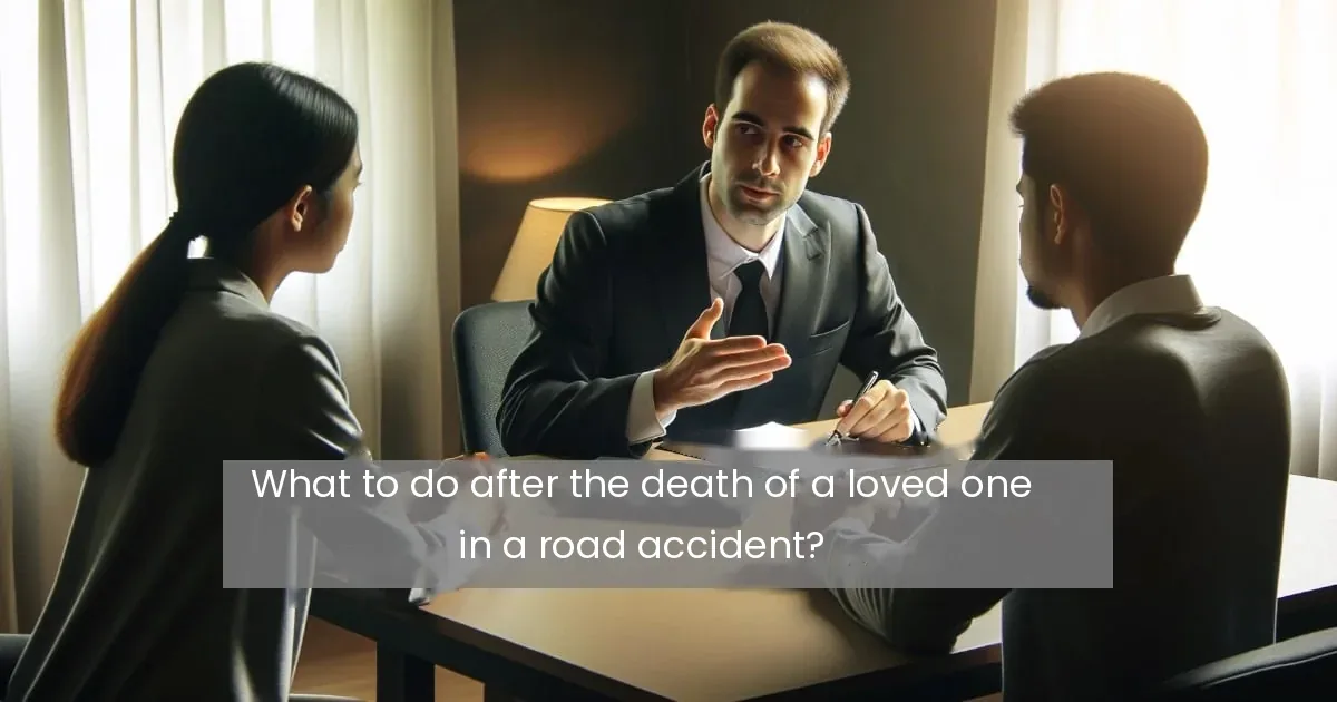 What to do after the death of a loved one in a road accident