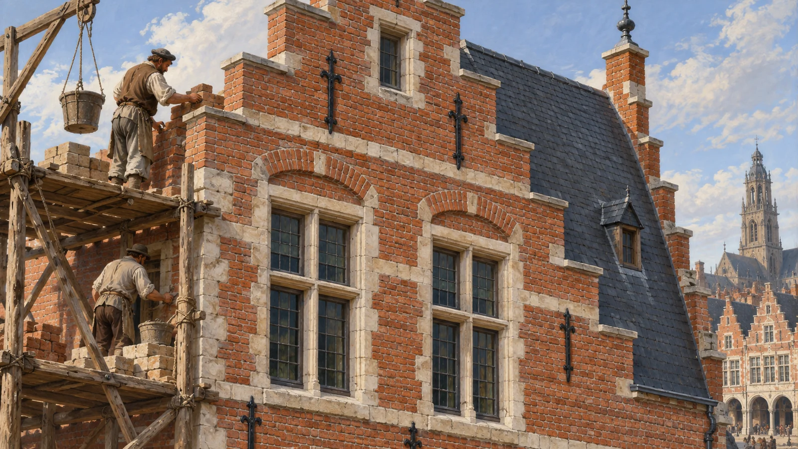 The brick-and-stone façades of Arras, the origin of the style of the squares