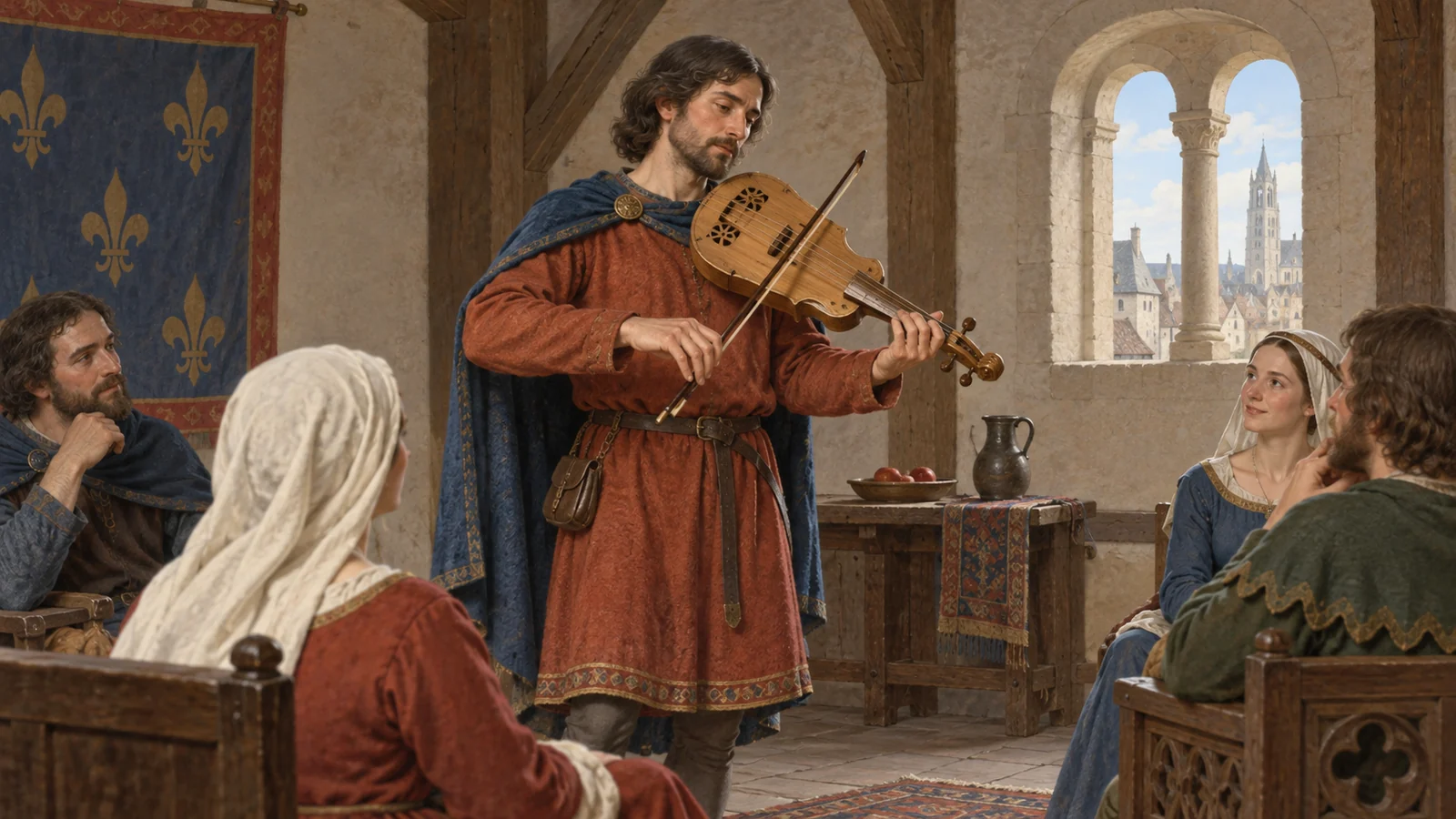 The Puy of Arras, confraternity of jongleurs and burghers in the 13th century