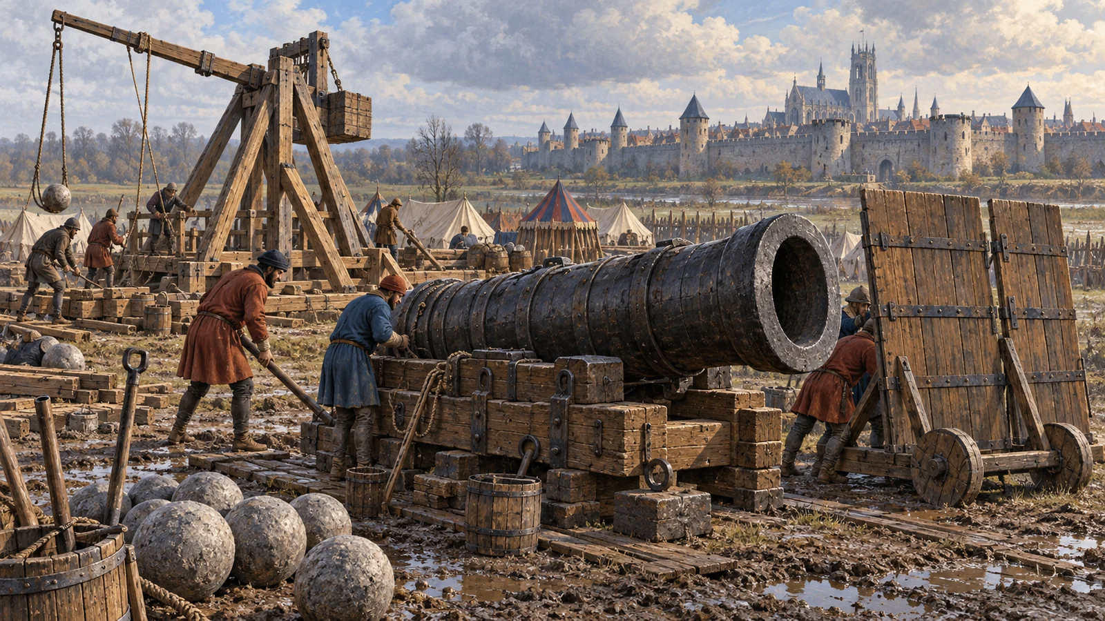The siege of Arras of 1414, the royal army before the Burgundian ramparts