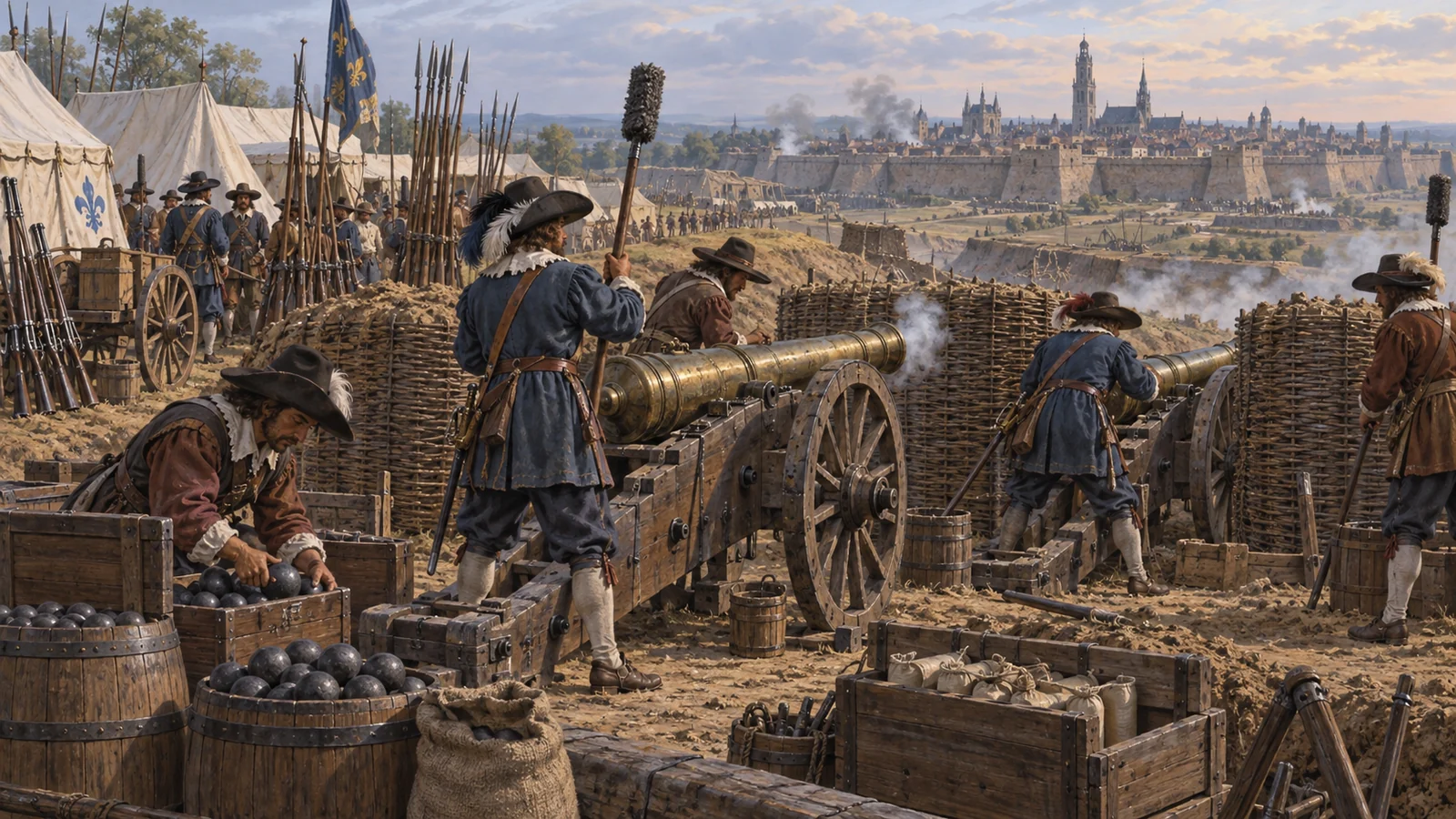 The siege of Arras of 1640, the conquest of the town by the armies of Louis XIII