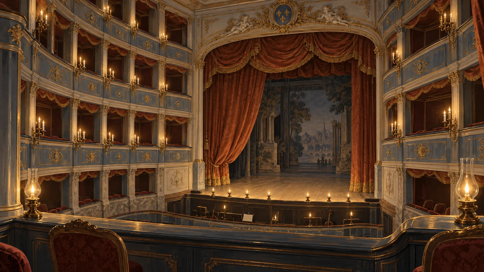 The theatre of Arras in the eighteenth century, an elegant Italian-style hall of the Enlightenment