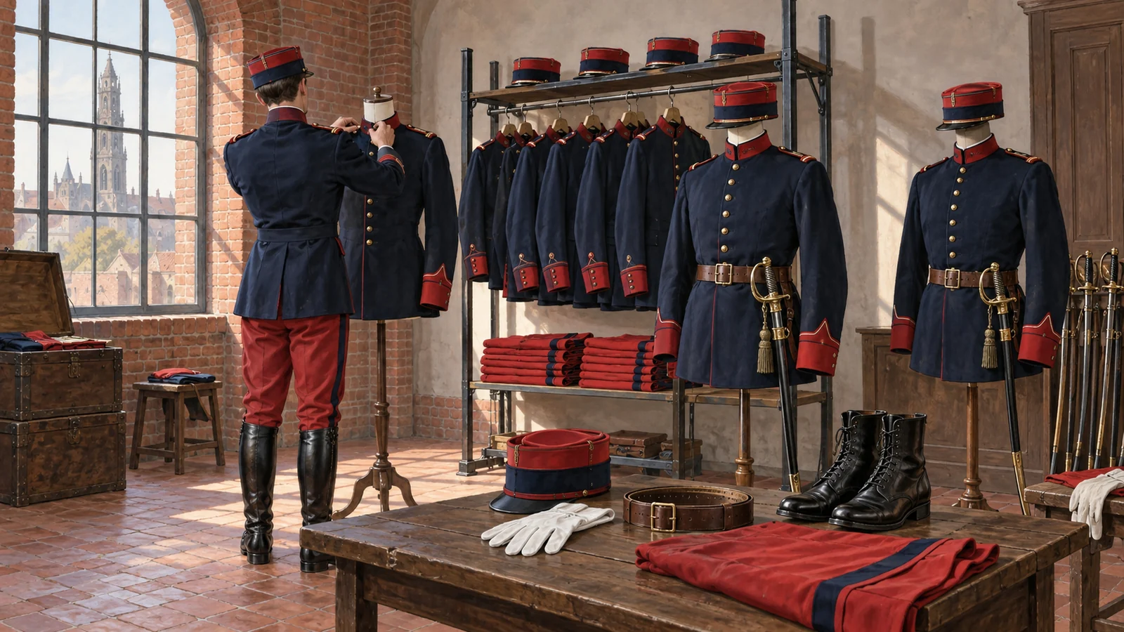 Le 33e regiment d’infanterie d’Arras, ou servirent Petain et le jeune de Gaulle avant 1914
