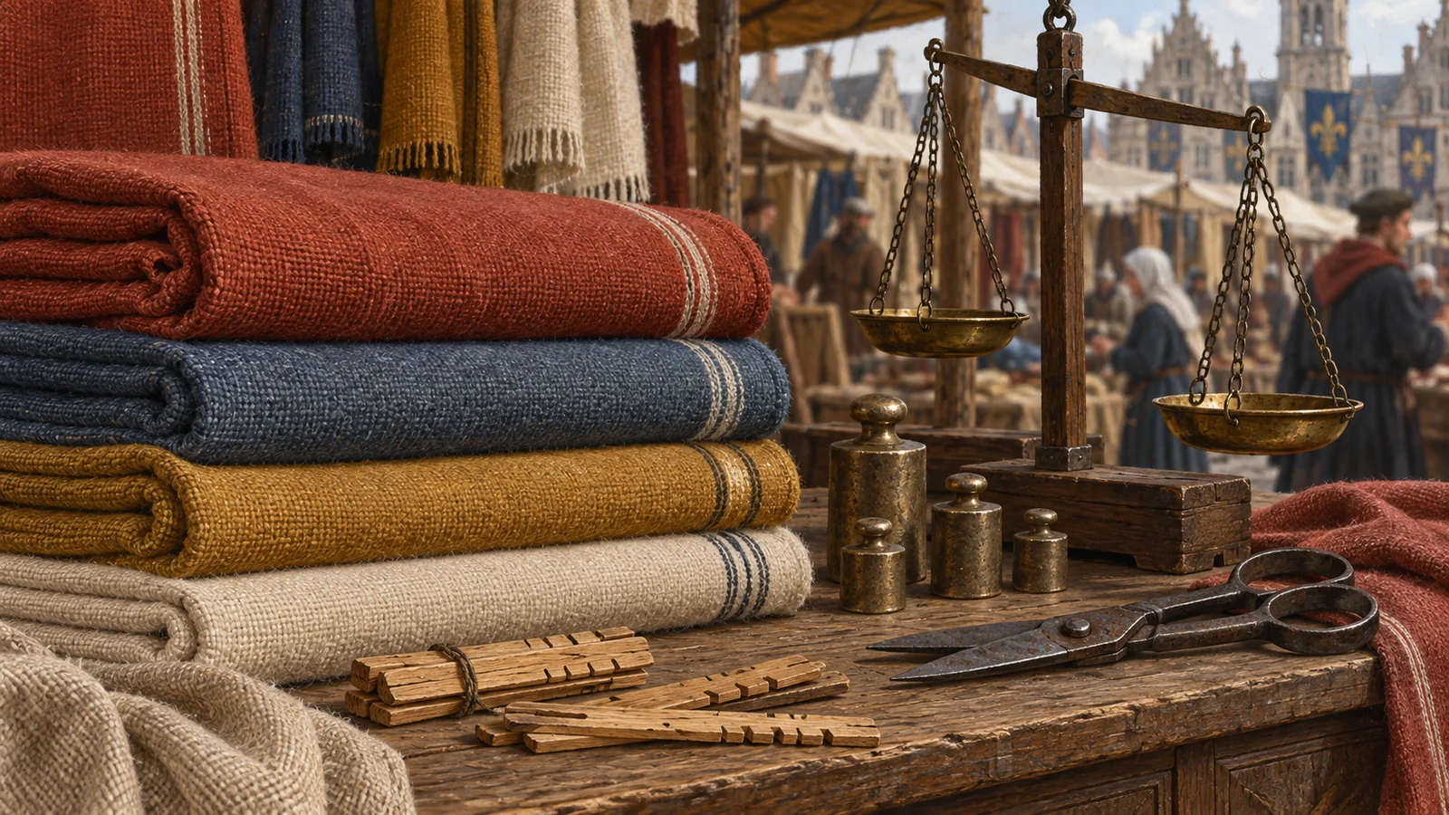 La draperie d’Arras au Moyen Age, industrie du drap de laine et richesse de la ville