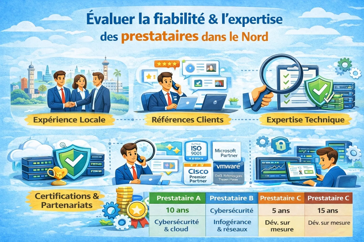 prestataire informatique services evaluation nord