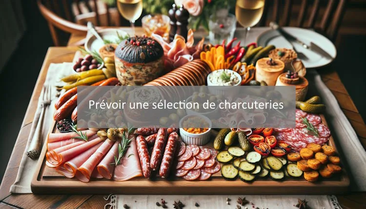 a selection of cold cuts