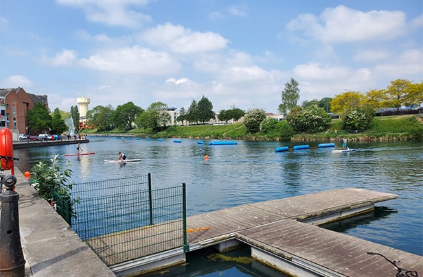 arrivée course de paddle arras