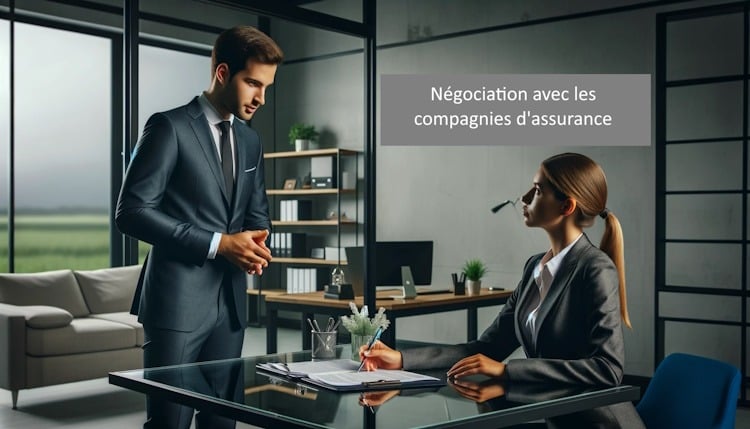 négociation avec les compagnies d'assurance