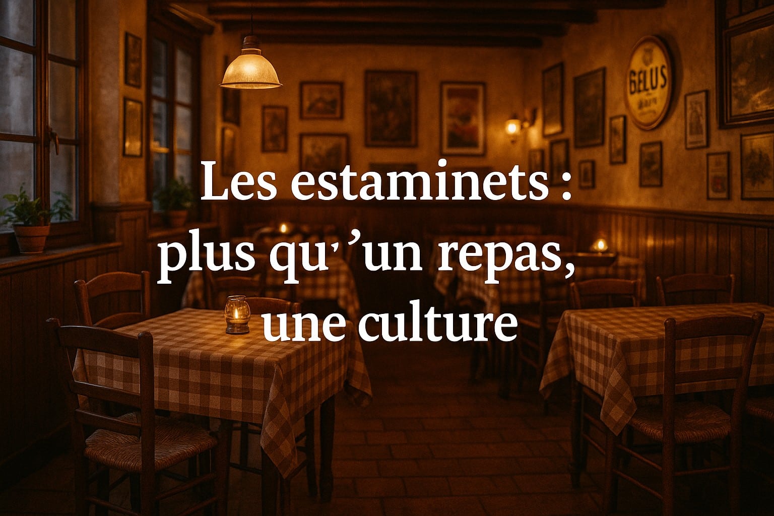 Les estaminets plus qu’un repas, une culture
